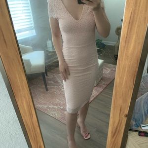 H&M pink lace dress